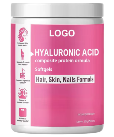 OEM/ODM Vitamins Adult Women Men Hair Skin Nails Joints Hyaluronic Acid Composite Collagen Softgel Capsules Skin Brightening